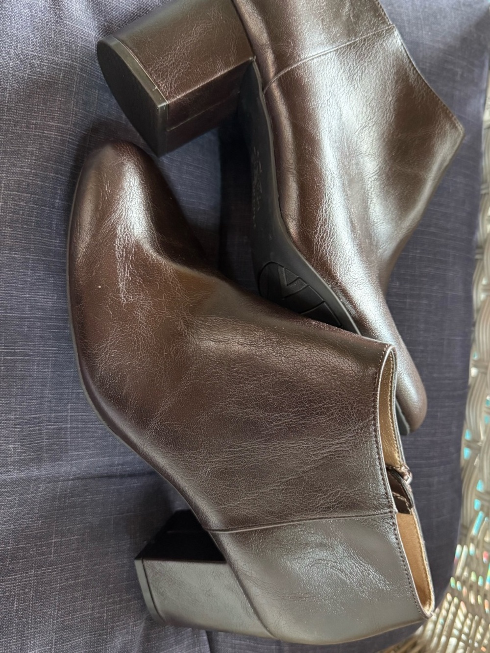 NEW Life Stride Soft System Brown Parigi Ankle Booties Sz 11W